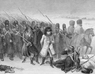 Napoleons Rückzug aus Russland im Jahr 1812 von English School